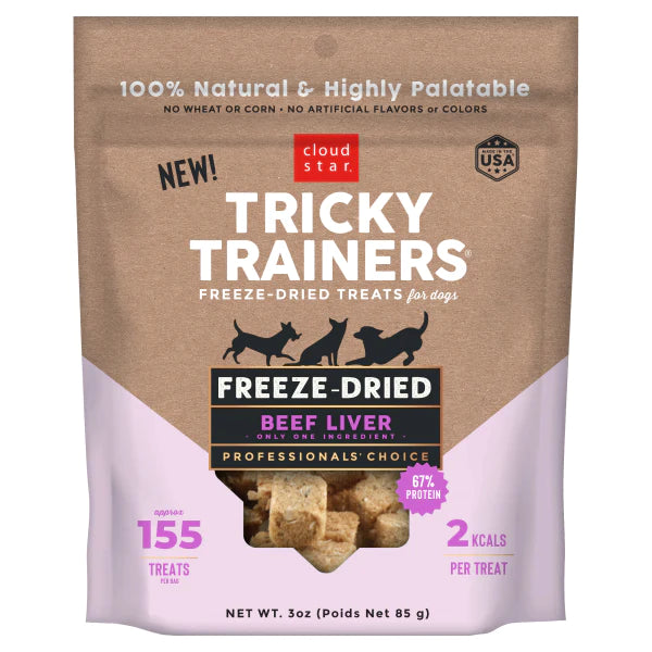 Tricky Trainers Freeze Dried Beef Liver 3oz